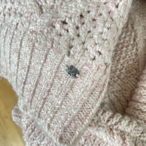 American Eagle Heathered Peach Pink Tunic Sweater Size XL - Picture 4 of 9